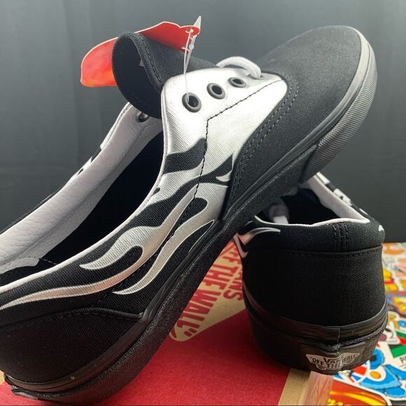 Vans Era Silver Metallic Flame 8.5 Womens / 7 Youth - Picture 10 of 13